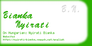 bianka nyirati business card